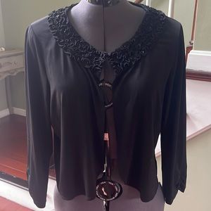 Women's 3/4 Sleeve Cropped Cardigans Sweaters Jackets Open Front